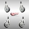 Service Caster 5 Inch 316SS Thermoplastic Rubber Swivel 7/8 Inch Stem Caster Brake SCC, 2PK SCC-SS316EX20S514-TPRB-2-TLB-2-78 - alternate 3